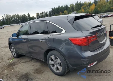 2014 Acura Mdx из США, поврежденный, VIN 5FRYD4H25EB027478